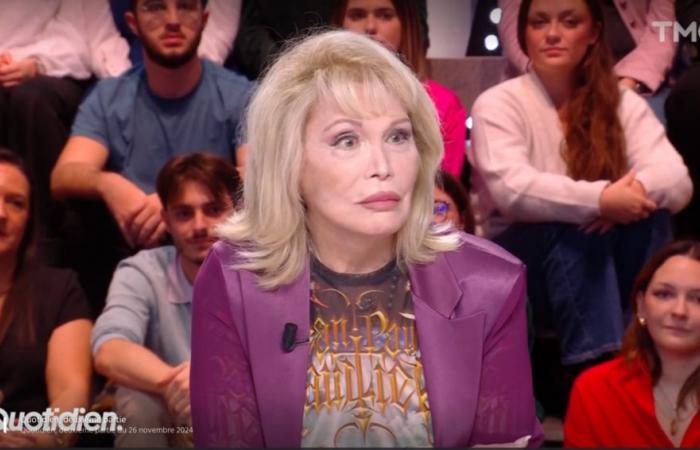 Cash, Amanda Lear, le dice a esta columnista de “Quotidien” que es “fea”: “¡Es terrible, lo siento!” »