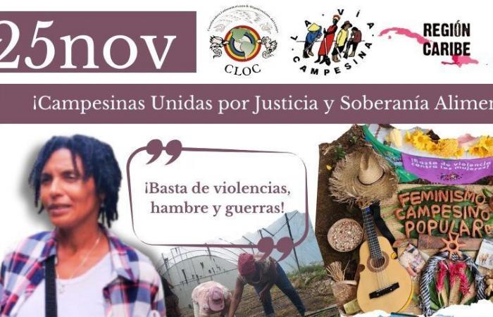 Cloc – Vía Campesina Caraibes: “Es urgente continuar las luchas colectivas y coordinadas para denunciar y poner fin a la violencia contra las mujeres” #25Nov24