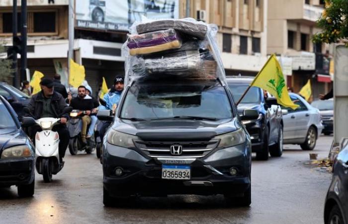 Miles de libaneses de regreso a casa, tras el alto el fuego entre Israel y Hezbolá (fotos)