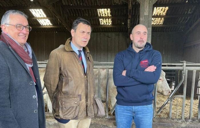 Costas de Armor. El nuevo prefecto se encuentra con jóvenes agricultores en una explotación familiar