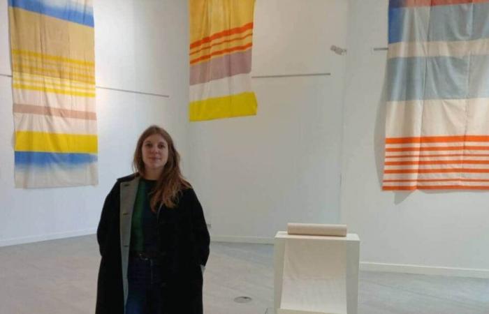 Las coloridas obras de Cindy Belaud se exponen en el Volumen de Vern-sur-Seiche