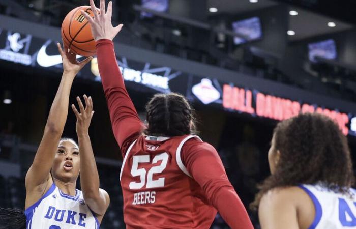 El No. 13 Duke supera al No. 8 Oklahoma en tiempo extra para ganar el Ball Dawgs Classic