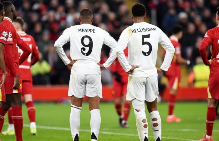 1×1 del Real Madrid en Anfield: Mbappé no fue ni Vini, ni Mbappé