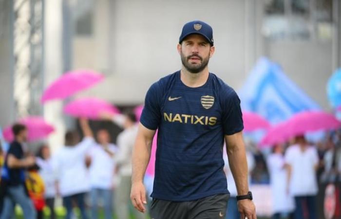 Frédéric Michalak tras el bofetón recibido por el Racing ante el Stade Français (Racing 92)