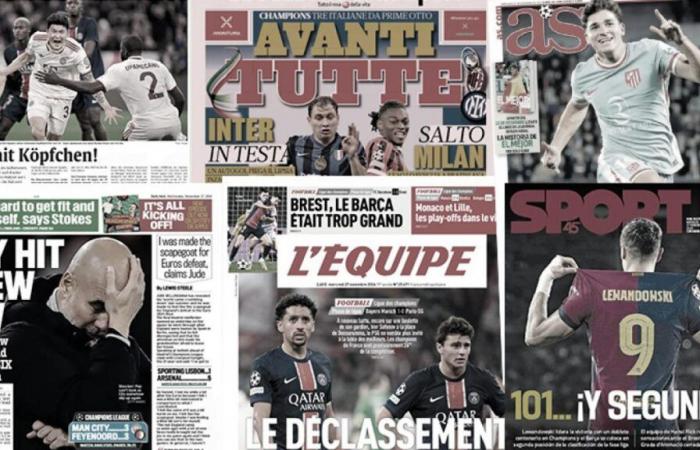 La prensa europea carga contra el PSG, Europa espera a Kylian Mbappé a la vuelta de la esquina