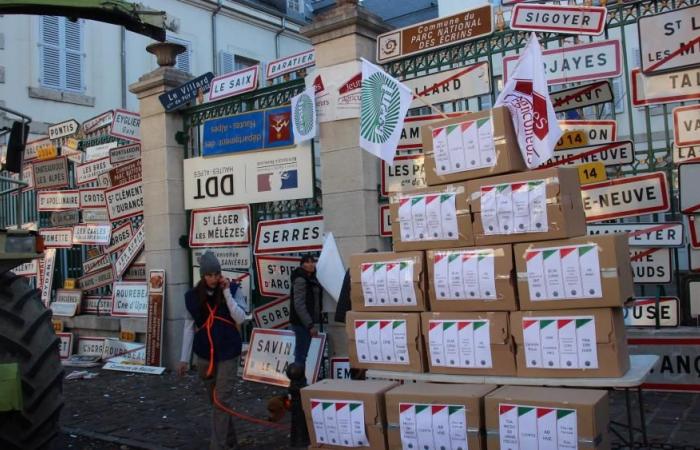 En los Altos Alpes, los agricultores alzan la voz y se manifiestan en las calles de Gap