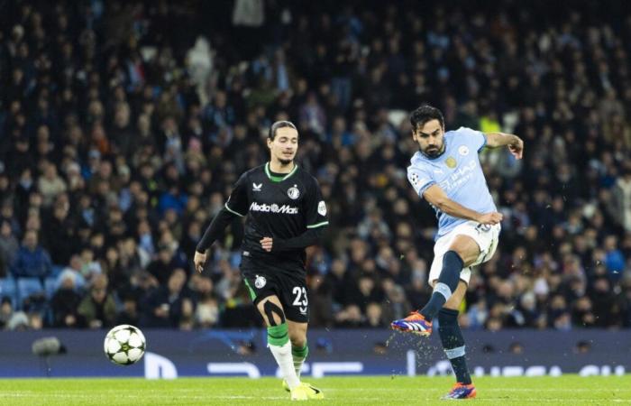 Ilkay Gundogan se suelta con sus compañeros del Manchester City tras el ‘inexplicable’ empate contra el Feyenoord