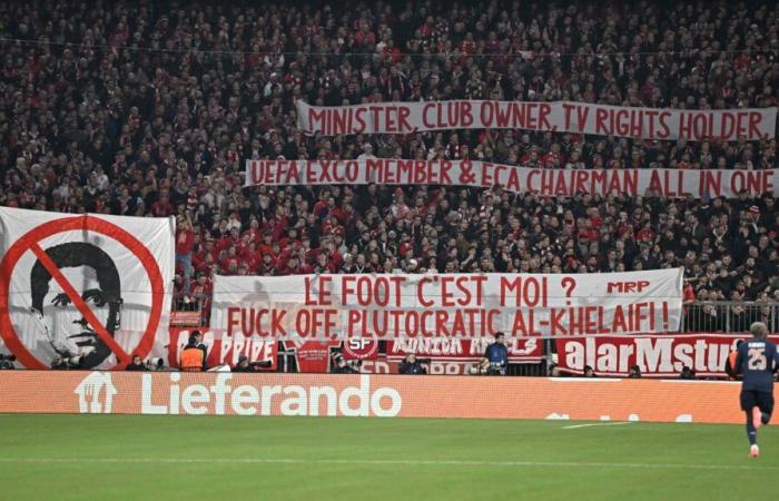 El Bayern “pide disculpas” al PSG tras las pancartas dirigidas a Nasser Al-Khelaïfi