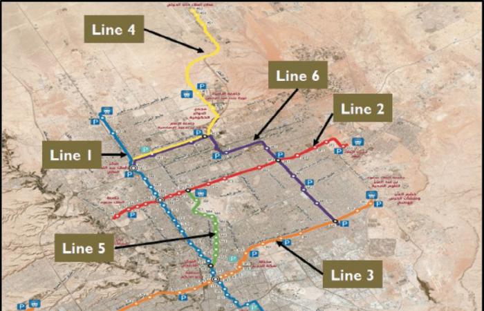 Riad, Arabia Saudita, inaugura un nuevo sistema de metro de seis líneas