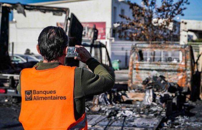 Seis camiones frigoríficos del Banco de Alimentos destruidos por un incendio en el mercado de la estación de Nimes: se lanza una convocatoria de donaciones