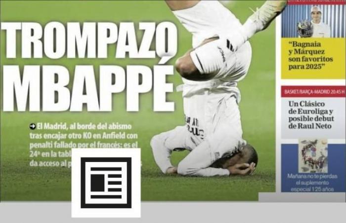 Mbappé, en el punto de mira de la prensa española tras el Liverpool-Real (Champions League)