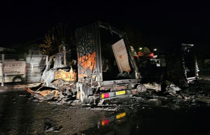 Los seis camiones del banco de alimentos del Gard destruidos en un incendio en Nimes