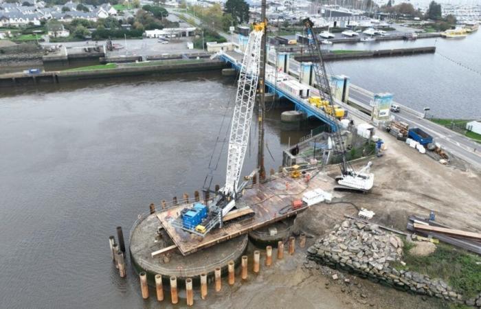 Víctima de la corrosión, la presa de Arzal en construcción desde hace varios meses