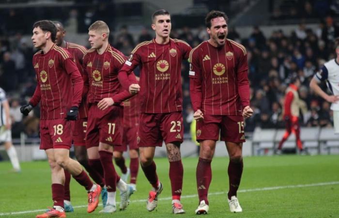 Tottenham-Roma 2-2, Hummels empató en el tiempo añadido. Partido de carácter para los Giallorossi