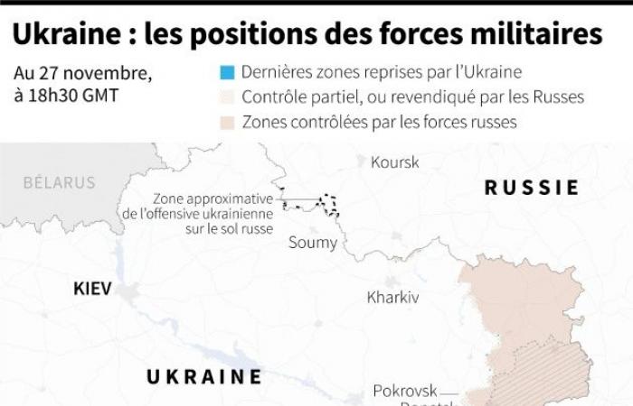 Ucrania: Putin amenaza con atacar Kiev con su pesado misil “Orechnik” – 28/11/2024 a las 16:56