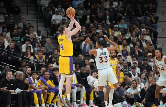 Dalton Knecht y Lakers logran la victoria sobre los Spurs – Field Level Media – Soluciones de contenido deportivo profesional