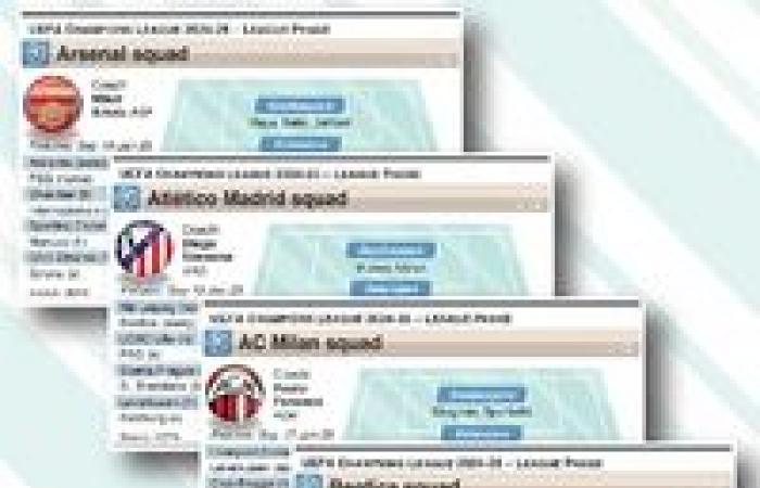 Liga de Campeones de la UEFA: infografía sobre la batalla por la clasificación