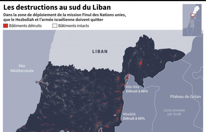 Mapa – Alto el fuego entre Israel y Hezbollah, Israel quiere centrarse en Gaza e Irán