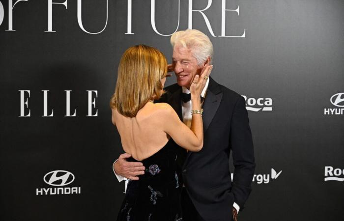 Richard Gere, un hombre tan tierno y enamorado de Alejandra Silva en la alfombra roja