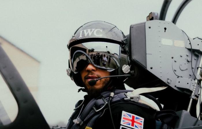 Lewis Hamilton al estilo Top Gun para un patrocinador