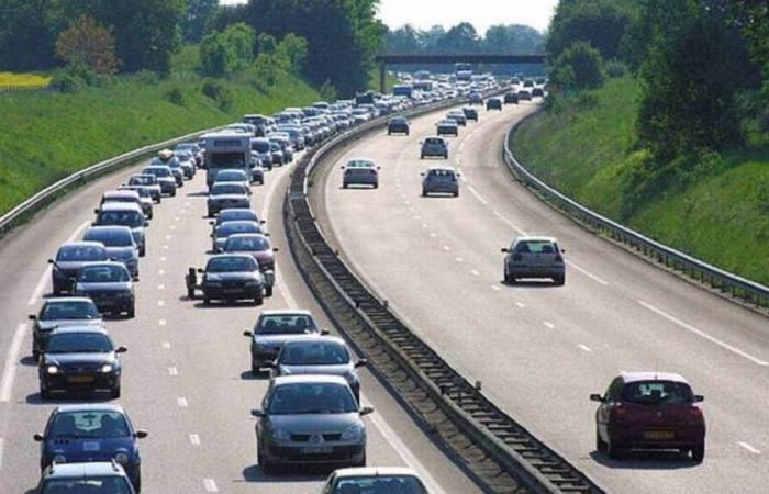 Límite de velocidad variable en esta autopista de la Gironda para regular el tráfico de vehículos