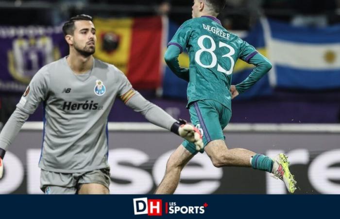 Tristan Degreef (Anderlecht) relata su loca noche contra el Porto: “No hay pena pero rápidamente hice el clic”