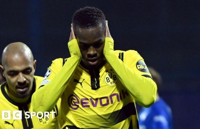 Jamie Gittens: el joven extremo inglés marca otro gran gol en la Liga de Campeones para el Borussia Dortmund