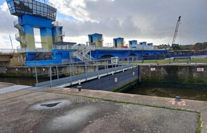 Víctima de la corrosión, la presa de Arzal en construcción desde hace varios meses