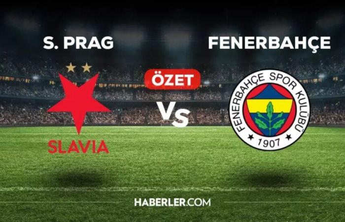 ¡Mira el resumen y los goles del partido Slavia Praga Fenerbahçe! (VÍDEO) ¡Resumen ampliado del Slavia Praga Fenerbahçe! ¿Quién marcó los goles, cuántas veces terminó el partido?