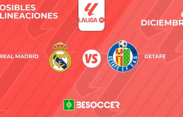 Posibles alineaciones del Real Madrid vs Getafe