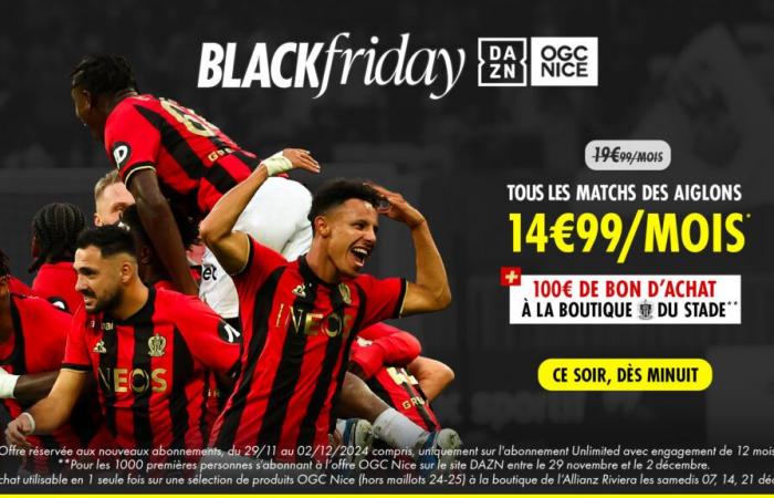 DAZN x OGC NICE: una excepcional oferta doble de “Black Friday”