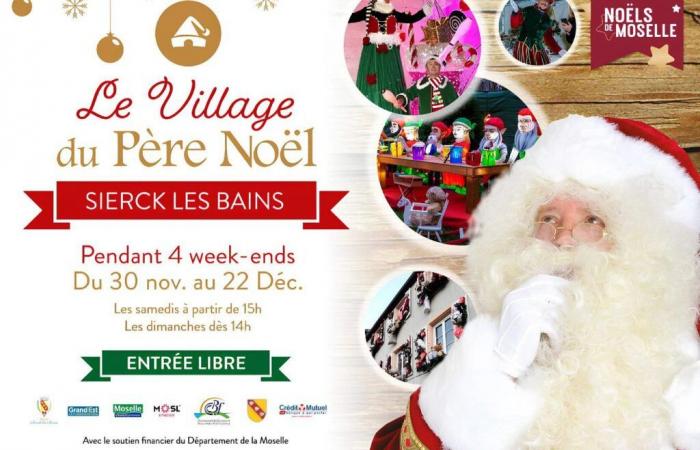 D-1 antes de la inauguración del Pueblo de Papá Noel 2024 en Sierck-les-Bains