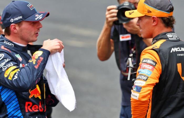 Norris replantea a Verstappen, quien cree que habría ganado el título “mucho antes” con McLaren