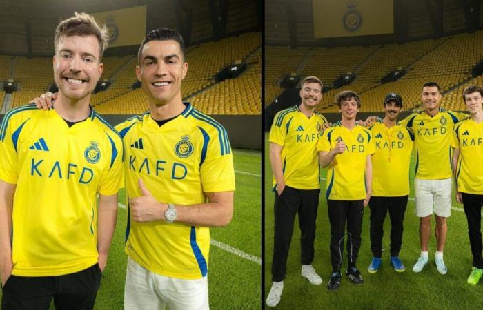 MrBeast comparte una nueva foto con Cristiano Ronaldo con la camiseta de Al-Nassr antes del “gran vídeo”