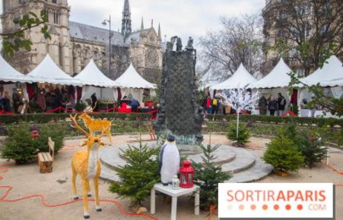 El encantador mercado navideño de Notre-Dame de París en honor a los artistas-artesanos franceses