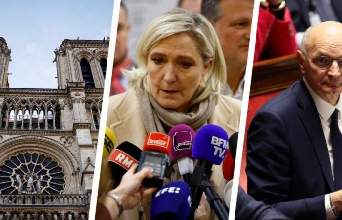 Notre-Dame se revela, Marine Le Pen sube la apuesta contra Barnier, por un delito de homicidio en carretera… Los 3 datos para recordar al mediodía