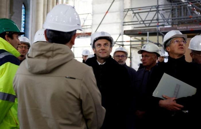 sigue la visita de Emmanuel Macron a la obra y descubre las primeras imágenes del interior de la catedral