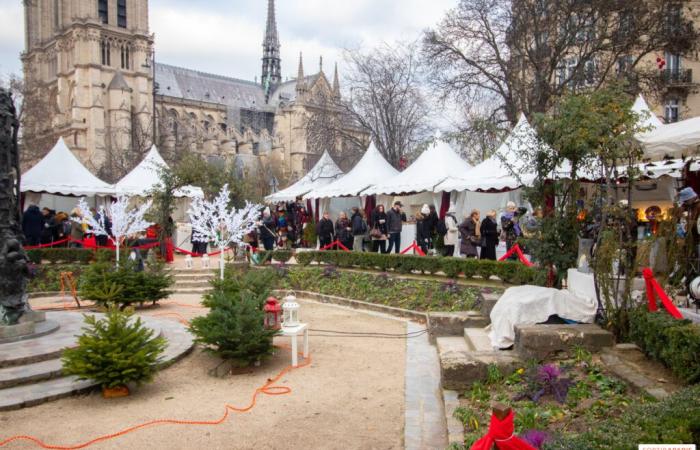 El encantador mercado navideño de Notre-Dame de París en honor a los artistas-artesanos franceses