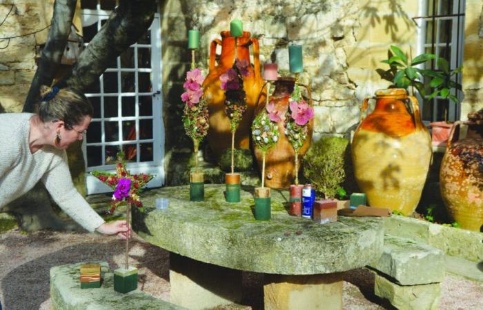 Los floristas del Gard se reunieron en el castillo de Arpaillargues