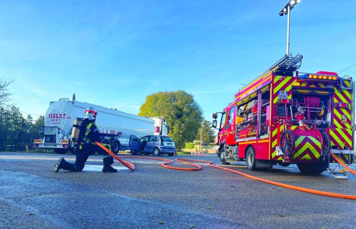 Uzès: un ejercicio de riesgos químicos para los bomberos del Gard