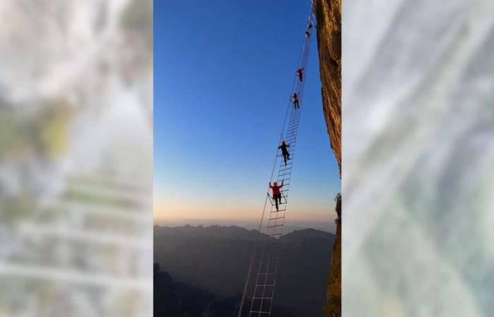 VIDEO. Más de 1.000 personas al día: ¿por qué tantos turistas quieren subir a una escalera situada a más de 1.500 m del suelo?