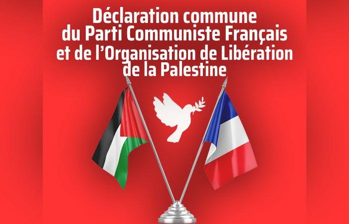 Declaración conjunta de solidaridad Organización de Liberación de Palestina-Partido Comunista Francés