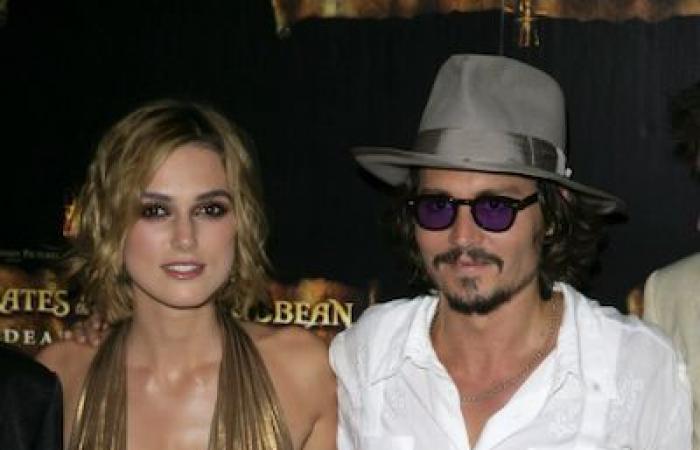 Johnny Depp habla sobre la incómoda escena de beso con Keira Knightley debido a su enorme diferencia de edad