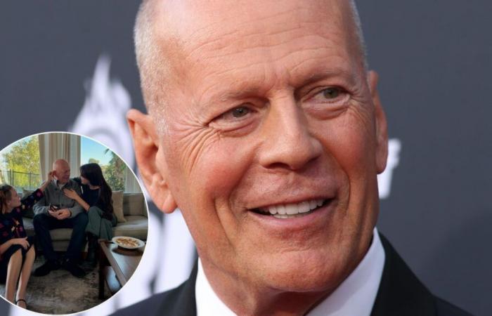 Bruce Willis celebra el Día de Acción de Gracias con sus hijas