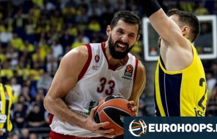 El Fenerbahçe Beko no pudo detener a Nikola Mirotic y perdió ante el Olimpia Milano en el campo