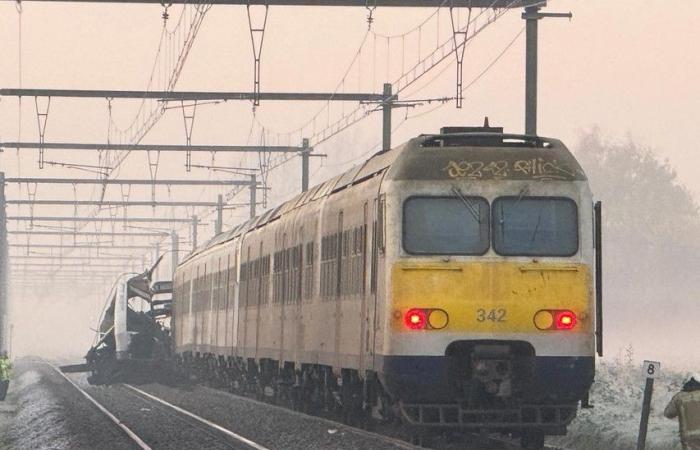 Las imágenes muestran cómo un autobús de De Lijn es embestido por un tren: “Veinte niños a bordo, el conductor ha evitado una catástrofe” (Zedelgem)