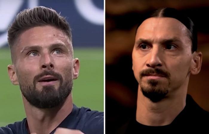 La leyenda Zlatan Ibrahimovic (43 años) vacía su bolso sobre Olivier Giroud: “Tiene este…