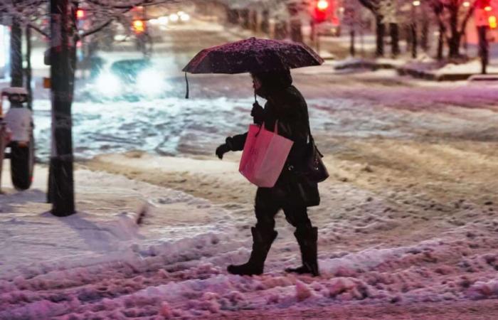 Hasta 10 centímetros de nieve en determinadas zonas del este de Quebec