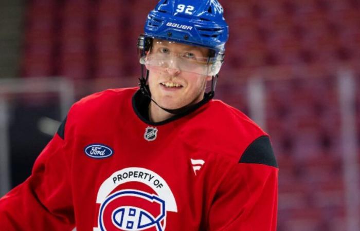 Patrik Laine le da un susto enorme al canadiense en el entrenamiento