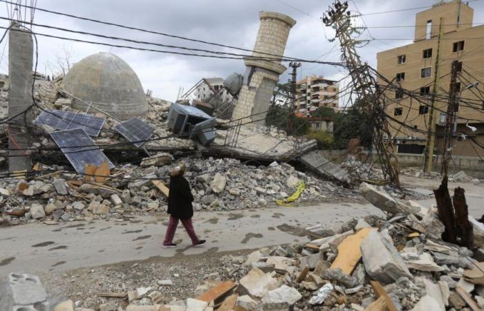 En la región libanesa de Nabatieh, los residentes descubren sus aldeas destruidas